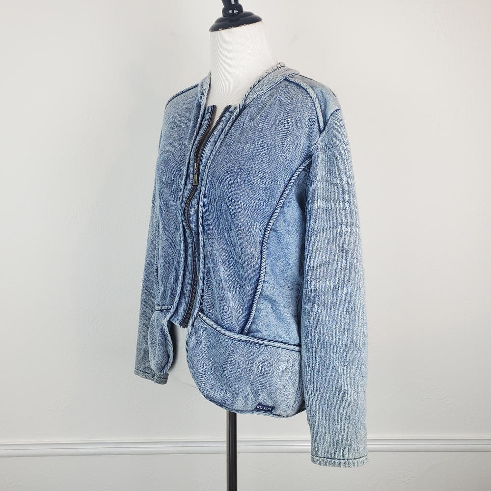 Blue Willi's Jean Jacket Denim Danish Denmark Scandinavian Spring Boho Nordic - Picture 4 of 16